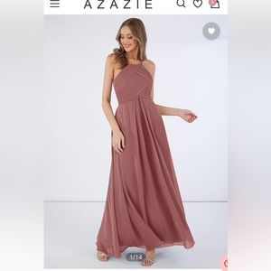 Azazie Ginger dress, Dusty rose colour